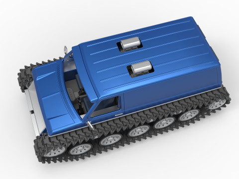 Vintage Monster tank Version 5 Scale 1 to 25 3D 프린트 모델
