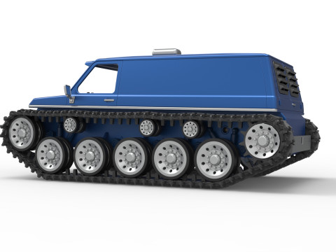 Vintage Monster tank Version 5 Scale 1 to 25 3D 프린트 모델