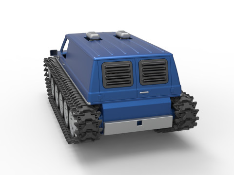 Vintage Monster tank Version 5 Scale 1 to 25 3D 프린트 모델
