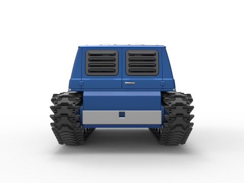 Vintage Monster tank Version 5 Scale 1 to 25 3D 프린트 모델