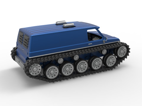 Vintage Monster tank Version 5 Scale 1 to 25 3D 프린트 모델