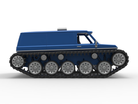 Vintage Monster tank Version 5 Scale 1 to 25 3D 프린트 모델