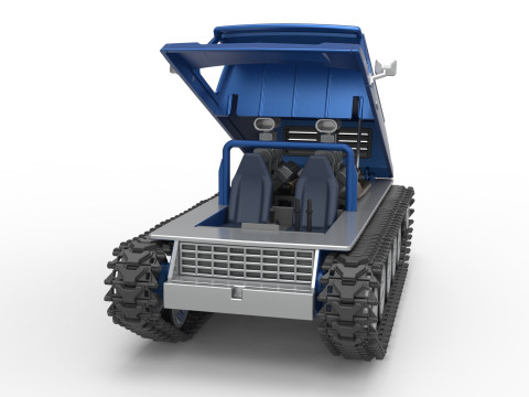 Vintage Monster tank Version 5 Scale 1 to 25 3D 프린트 모델