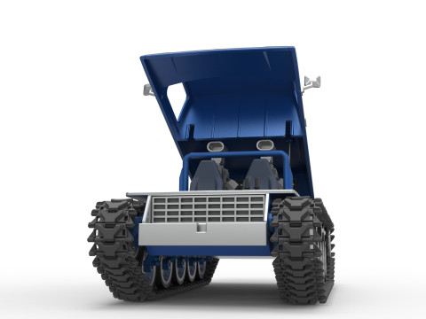 Vintage Monster tank Version 5 Scale 1 to 25 3D 프린트 모델