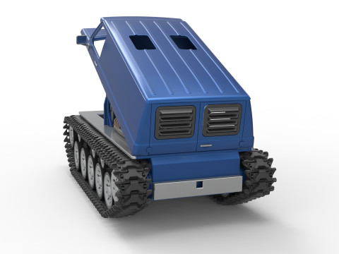 Vintage Monster tank Version 5 Scale 1 to 25 3D 프린트 모델