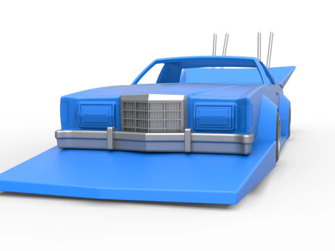 Корпус и колеса автомобиля в стиле Босозоку. Масштаб от 1 до 25. 3D Принт Модель