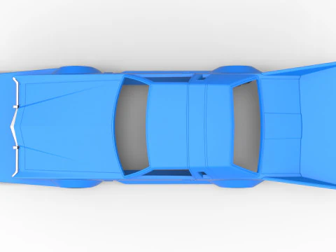 Корпус и колеса автомобиля в стиле Босозоку. Масштаб от 1 до 25. 3D Принт Модель