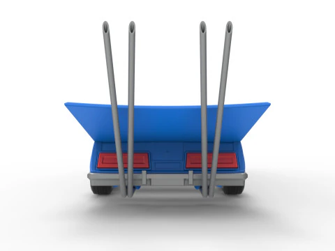 Корпус и колеса автомобиля в стиле Босозоку. Масштаб от 1 до 25. 3D Принт Модель