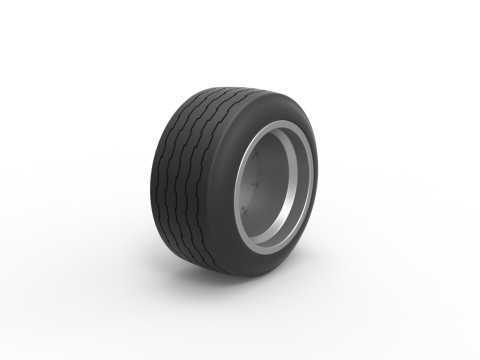 Wheel of Bosozoku style car Scale 1 to 25 Modelo de Impressão 3D