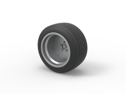 Wheel of Bosozoku style car Scale 1 to 25 Modelo de Impressão 3D