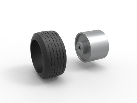 Wheel of Bosozoku style car Scale 1 to 25 Modelo de Impressão 3D