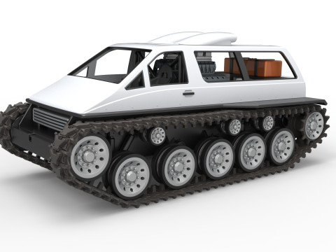 Vintage Monster tank Version 6 Scale 1 to 25 3Dプリントモデル