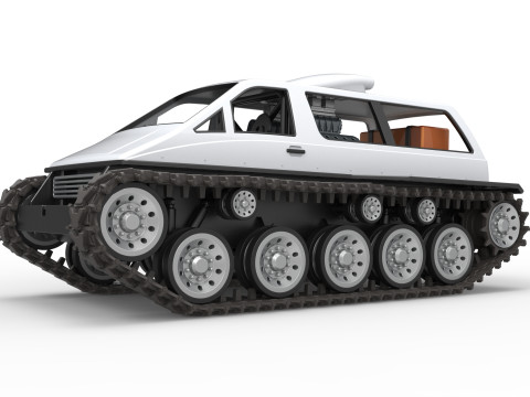 Vintage Monster tank Version 6 Scale 1 to 25 3D 프린트 모델