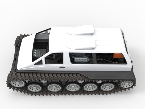 Vintage Monster tank Version 6 Scale 1 to 25 3D 프린트 모델