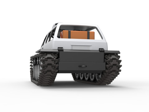 Vintage Monster tank Version 6 Scale 1 to 25 3D 프린트 모델