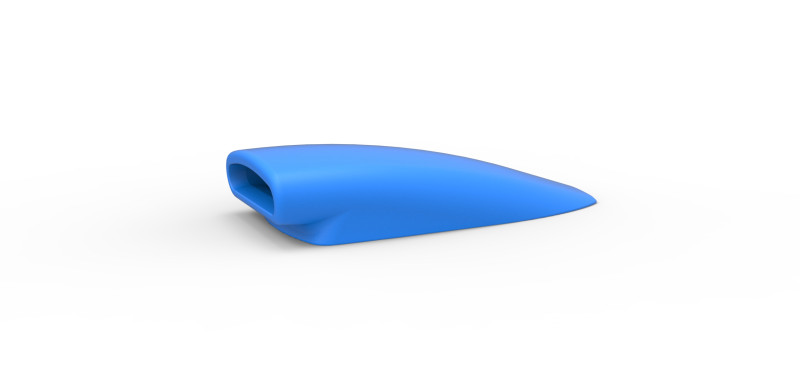 Air Scoop for dragster Scale 1 to 25 Modelo de Impressão 3D .c4d .max .obj .3ds .fbx .stl .blend 