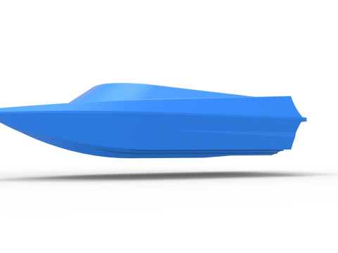 Speed boat hull Version 2 Scale 1 to 25 3D Принт Модель