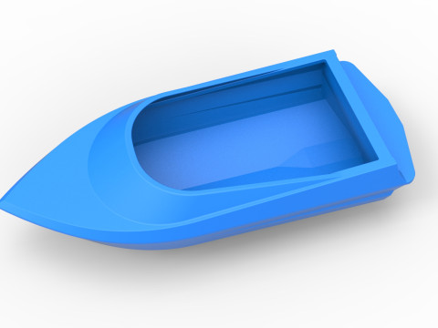 Speed boat hull Version 2 Scale 1 to 25 3D Принт Модель