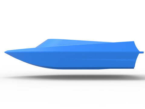 Speed boat hull Version 2 Scale 1 to 25 3D Принт Модель