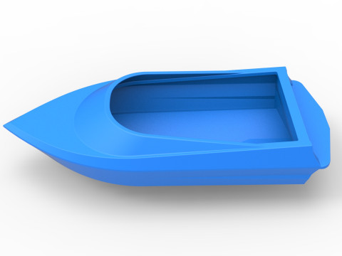 Speed boat hull Version 2 Scale 1 to 25 3D Принт Модель