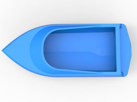 Speed boat hull Version 2 Scale 1 to 25 3D Принт Модель