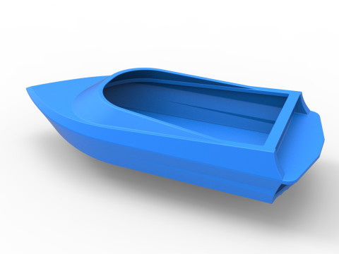 Speed boat hull Version 2 Scale 1 to 25 3D Принт Модель