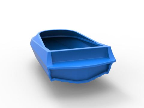 Speed boat hull Version 2 Scale 1 to 25 3D Принт Модель