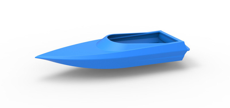 Speed boat hull Version 3 Scale 1 to 25 3D Baskı Modeli .c4d .max .obj .3ds .fbx .stl .blend 