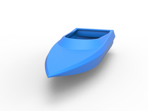 Speed boat hull Version 3 Scale 1 to 25 3D Baskı Modeli