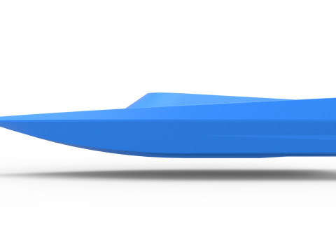Speed boat hull Version 3 Scale 1 to 25 3D Baskı Modeli