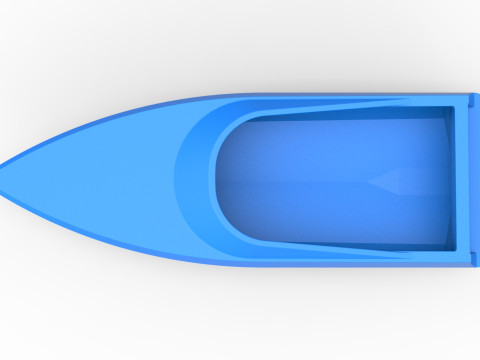 Speed boat hull Version 3 Scale 1 to 25 3D Baskı Modeli