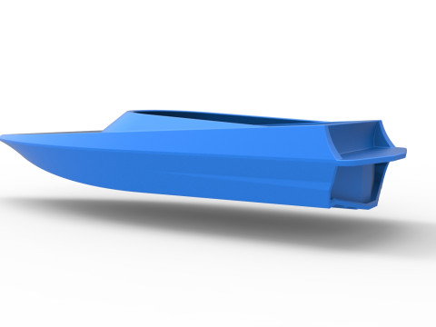 Speed boat hull Version 3 Scale 1 to 25 3D Baskı Modeli