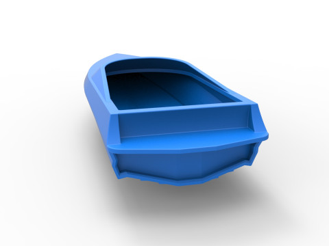 Speed boat hull Version 3 Scale 1 to 25 3D Baskı Modeli