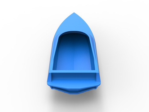 Speed boat hull Version 3 Scale 1 to 25 3D Baskı Modeli