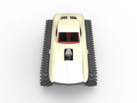 Carro armato Monster vintage versione 7 scala da 1 a 25 Modello di stampa 3D