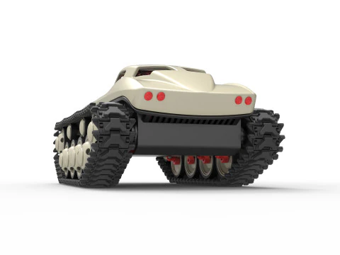 Carro armato Monster vintage versione 7 scala da 1 a 25 Modello di stampa 3D