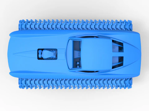 Carro armato Monster vintage versione 7 scala da 1 a 25 Modello di stampa 3D