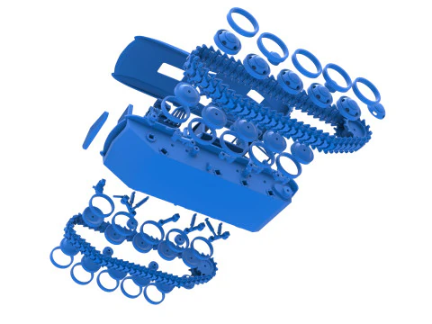 Carro armato Monster vintage versione 7 scala da 1 a 25 Modello di stampa 3D