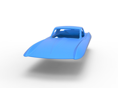 Shell for Vintage Monster tank Version 5 Scale 1 to 25 3D Print Model