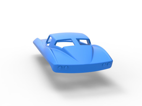 Shell for Vintage Monster tank Version 5 Scale 1 to 25 3D Print Model