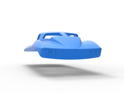 Shell for Vintage Monster tank Version 5 Scale 1 to 25 3D Print Model