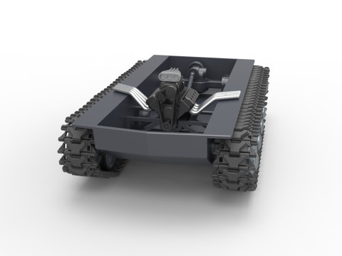 Vintage Monster tank Base Version 3 Scale 1 to 25 3D Print Model