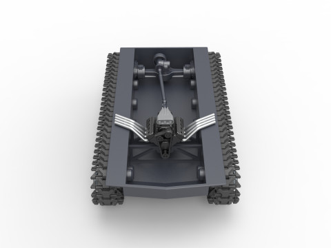 Vintage Monster tank Base Version 3 Scale 1 to 25 3D Print Model
