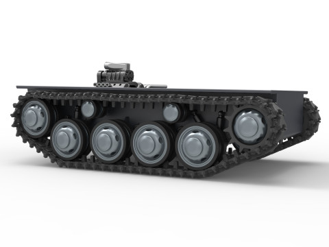 Vintage Monster tank Base Version 3 Scale 1 to 25 3D Print Model