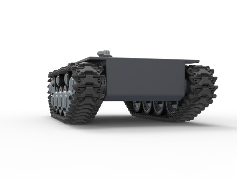 Vintage Monster tank Base Version 3 Scale 1 to 25 3D Print Model