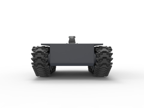 Vintage Monster tank Base Version 3 Scale 1 to 25 3D Print Model