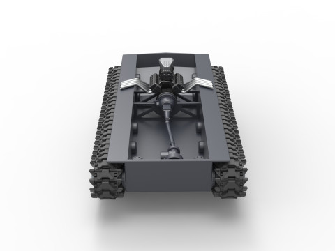 Vintage Monster tank Base Version 3 Scale 1 to 25 3D Print Model