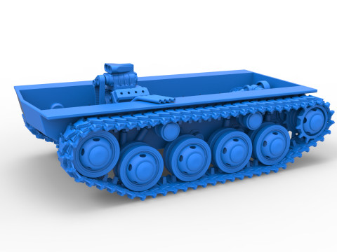 Vintage Monster tank Base Version 3 Scale 1 to 25 3D Print Model