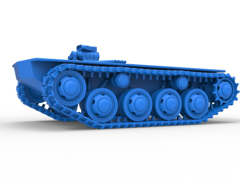 Vintage Monster tank Base Version 3 Scale 1 to 25 3D Print Model