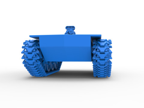 Vintage Monster tank Base Version 3 Scale 1 to 25 3D Print Model